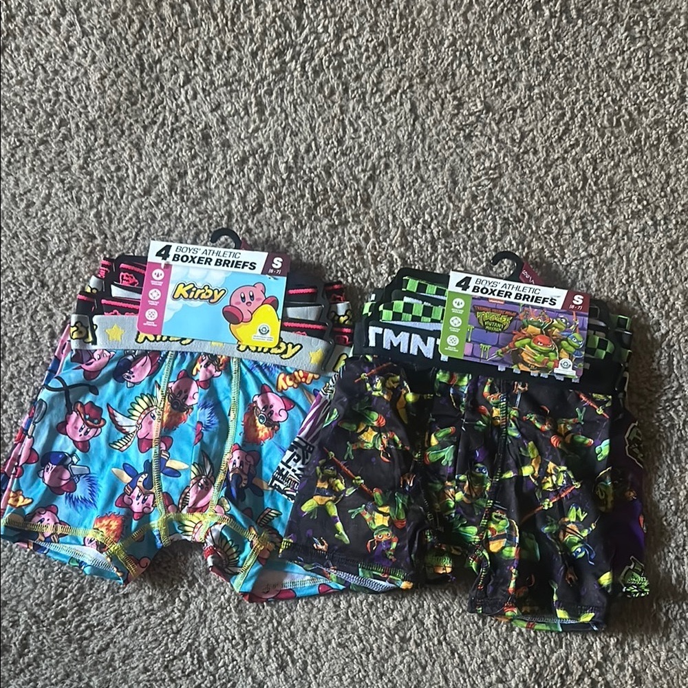 Boys' Small Athletic Boxer Briefs Set NEW